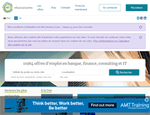Tablet Screenshot of efinancialcareers.be