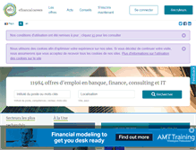 Tablet Screenshot of efinancialcareers.fr